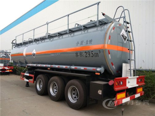 易燃性、腐蝕性物品罐式3軸半掛運(yùn)輸車